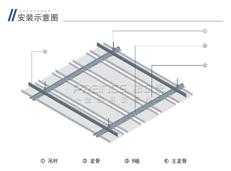 B型条扣吊顶