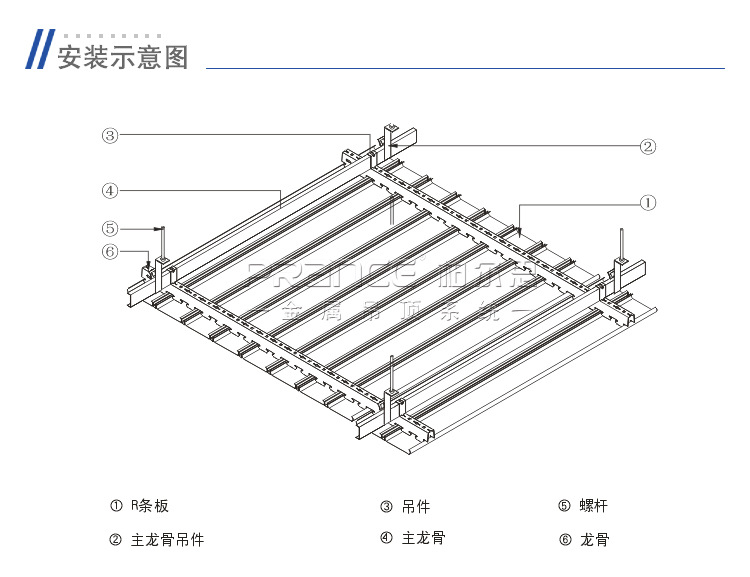 R型条扣吊顶