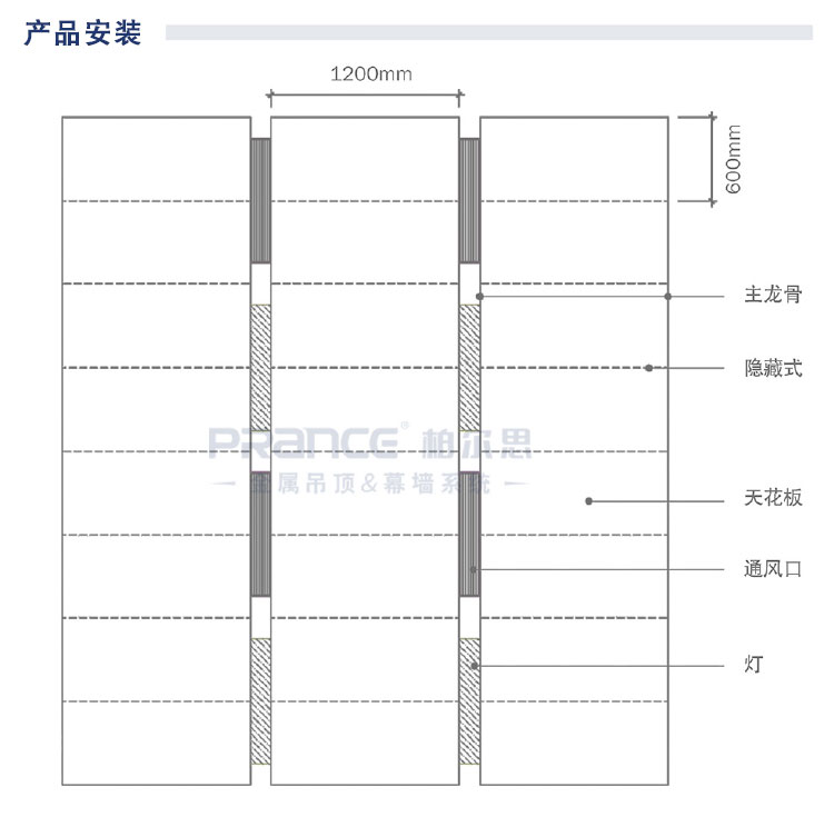 柏尔思半明暗吊顶